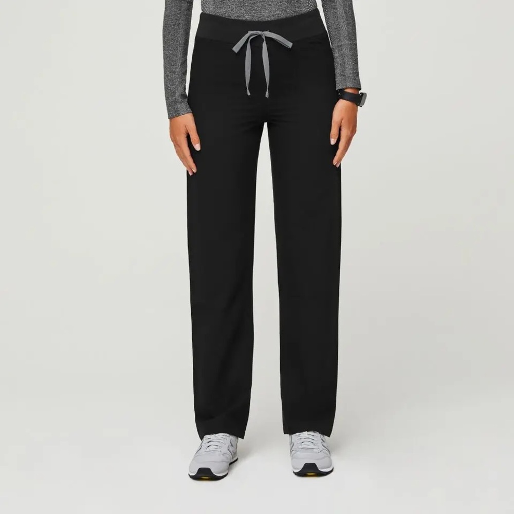 Figs Black High Waisted Livingston Basic Scrub Pants